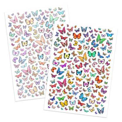 Découpage Découpé à l'Emporte-Pièce - Un Kaléidoscope de Papillons (Lot de 2)