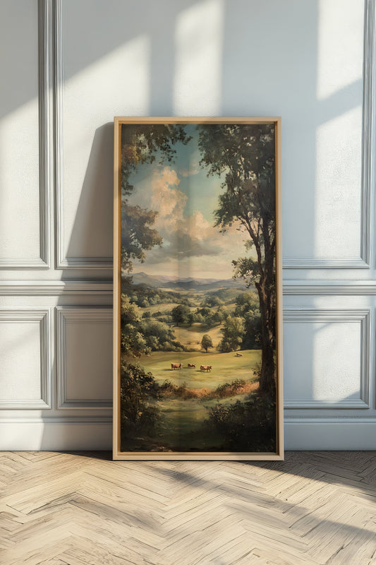 REPOS CHAMPÊTRE, Œuvre sur toile étirée