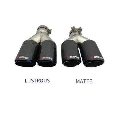 Y Model Compatible For Remus Exhaust  Pipe Tip Muffler Tips Carbon Fiber Stainless Steel Dual Outlet Tails Throat Rear Nozzle