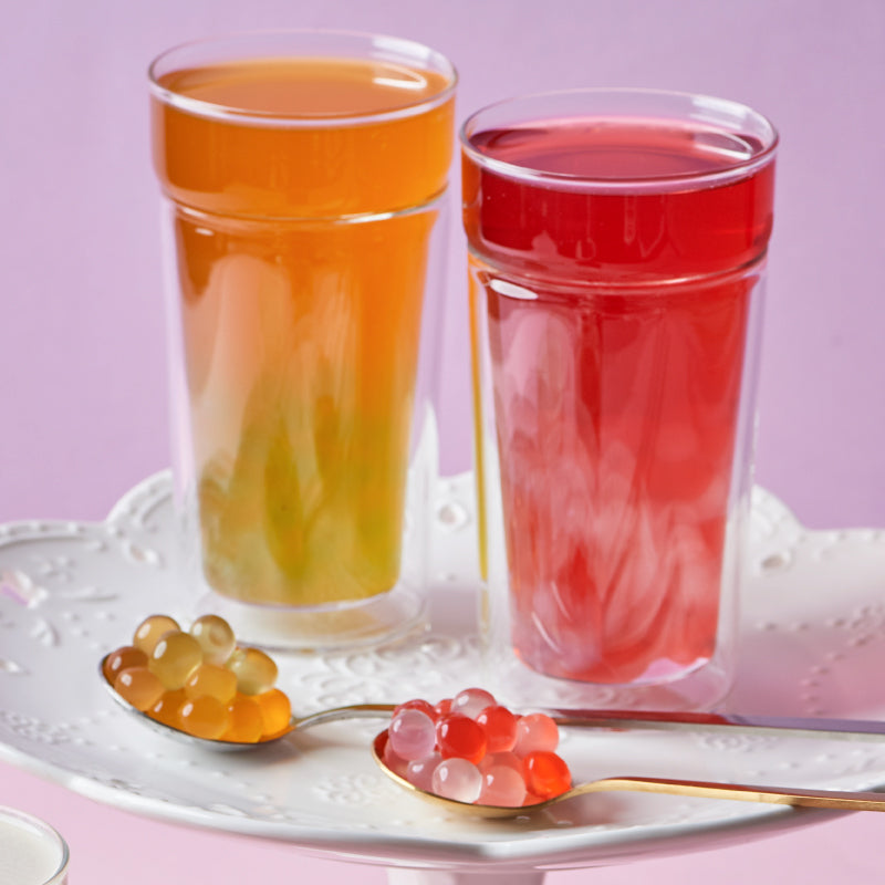 Pomegranate Bursting Boba® | Popping Boba | 490g Mini Tub | 6 Mini Tubs Per Case | 90 Cases Per Pallet | Ships Free Within Canada on Orders Above CAD $199