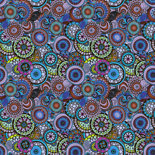 Craft HTV  Peacock Tail Paisley Pattern