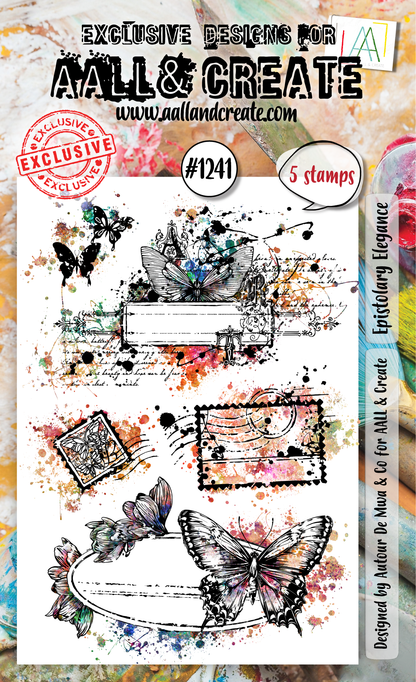 AALL and Create - A6 Stamp Set - Epistolary Elegance