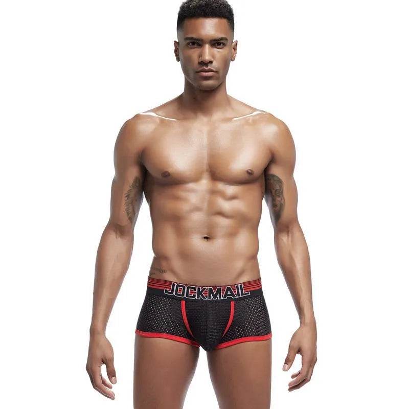 Mesh quick-drying JOCKMAIL Pouch Boxer Brief for men underwear