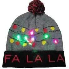 Bonnet de Noël lumineux à LED