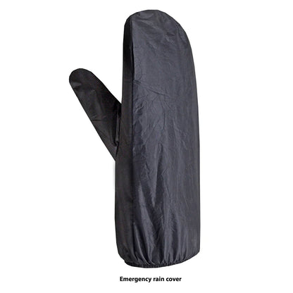 Open Road Men's Leather Motorcycle Gloves w/ Rain Cover