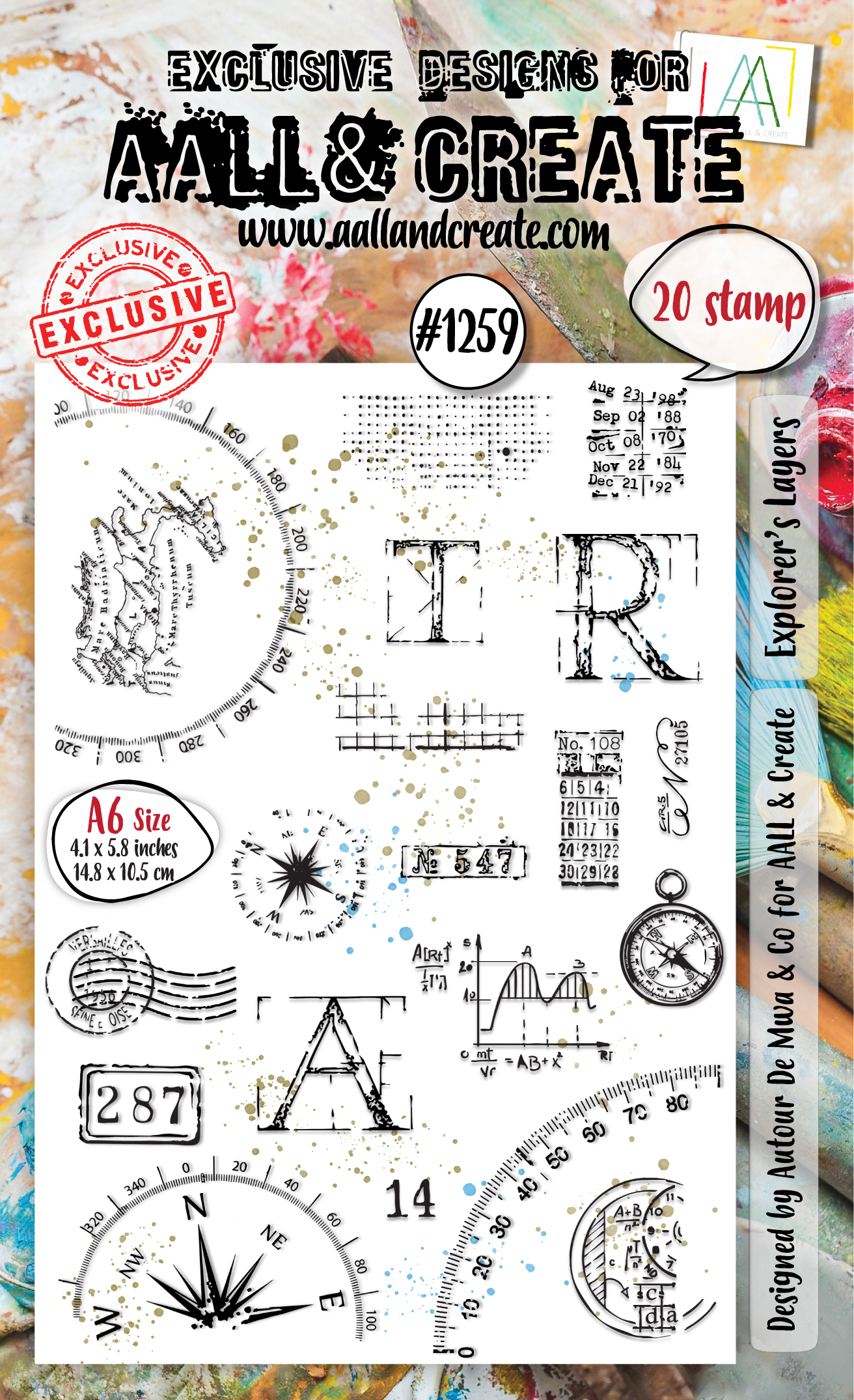 AALL and Create - Set de tampons A6 - Explorer's Layers