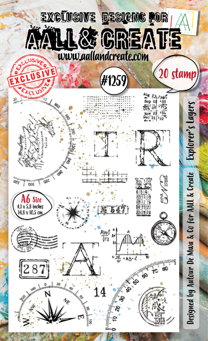 AALL and Create - Set de tampons A6 - Explorer's Layers