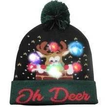 Bonnet de Noël lumineux à LED