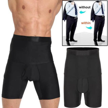 Men's Shapewear High Waist Trainer Ball sack Briefs with pouch