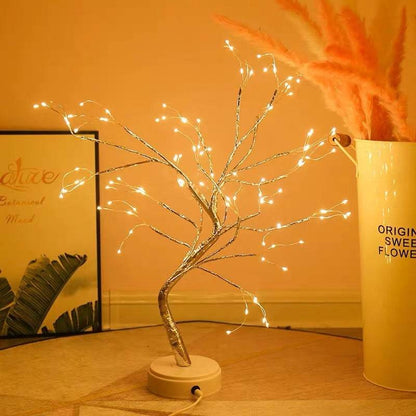 Led Copper Wire Light Bedroom Desk Table Light