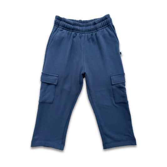 Kids' Bamboo Fleece Cargo Pants | Navy