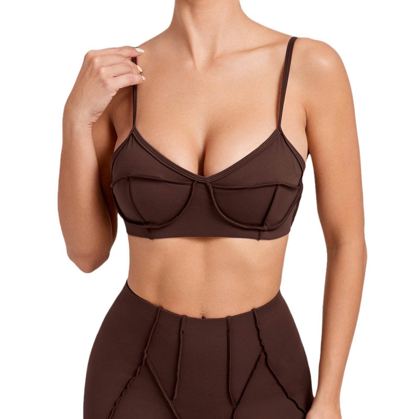 Soutien-gorge de sport maintien élevé pour la salle de sport, le yoga et l'exercice