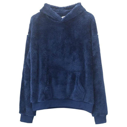Sweatshirt With Pockets – Warm Winter Loose Pullover for Men