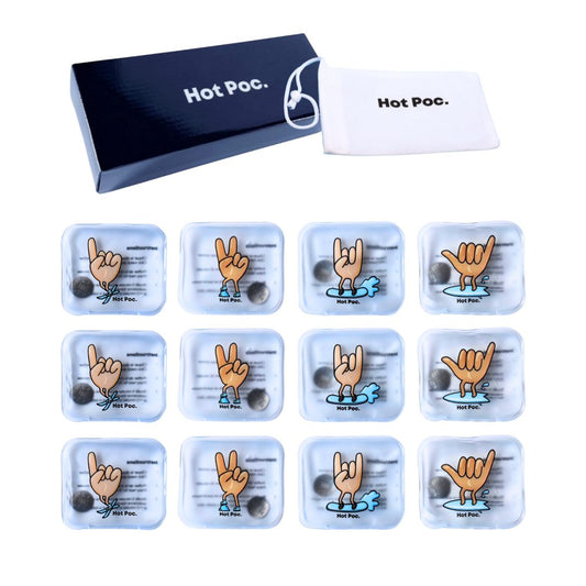 Pack familial de chauffe-mains réutilisables écologiques HotPoc (lot de 12)