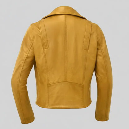 Women’s Lightweight Leather Fashion Jacket | Soft Naked Cowhide Casual Moto Style