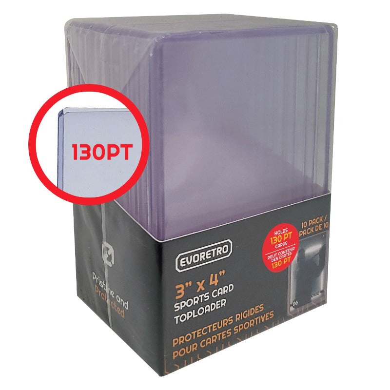 EVORETRO Topload Card Holder 3x4 130pt Pack of 10