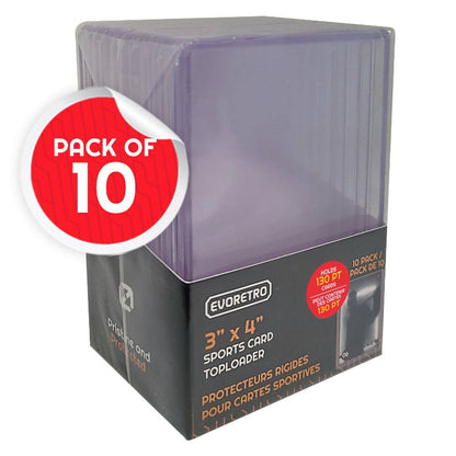 EVORETRO Topload Card Holder 3x4 130pt Pack of 10