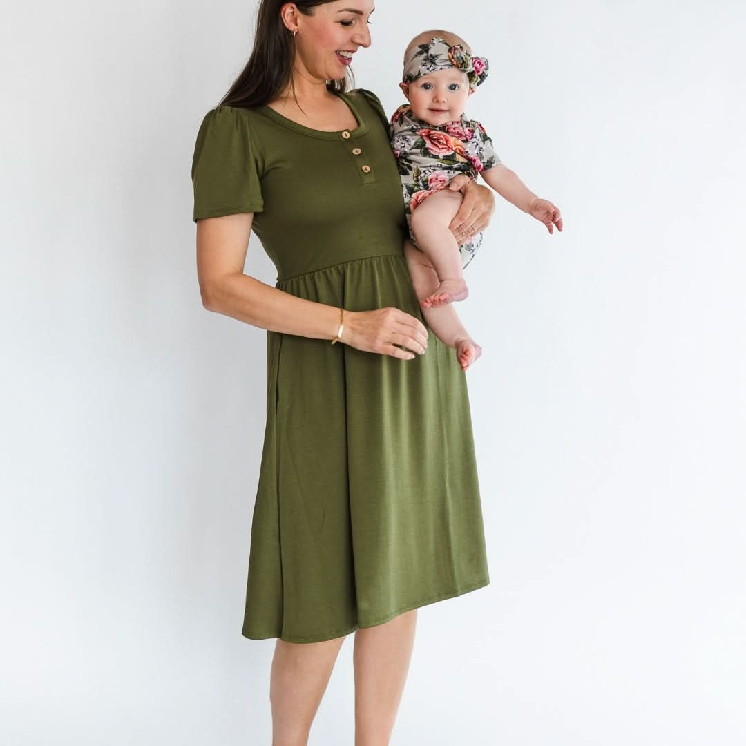 Ladies’ Bamboo Kaia Dress | Palm Fronds