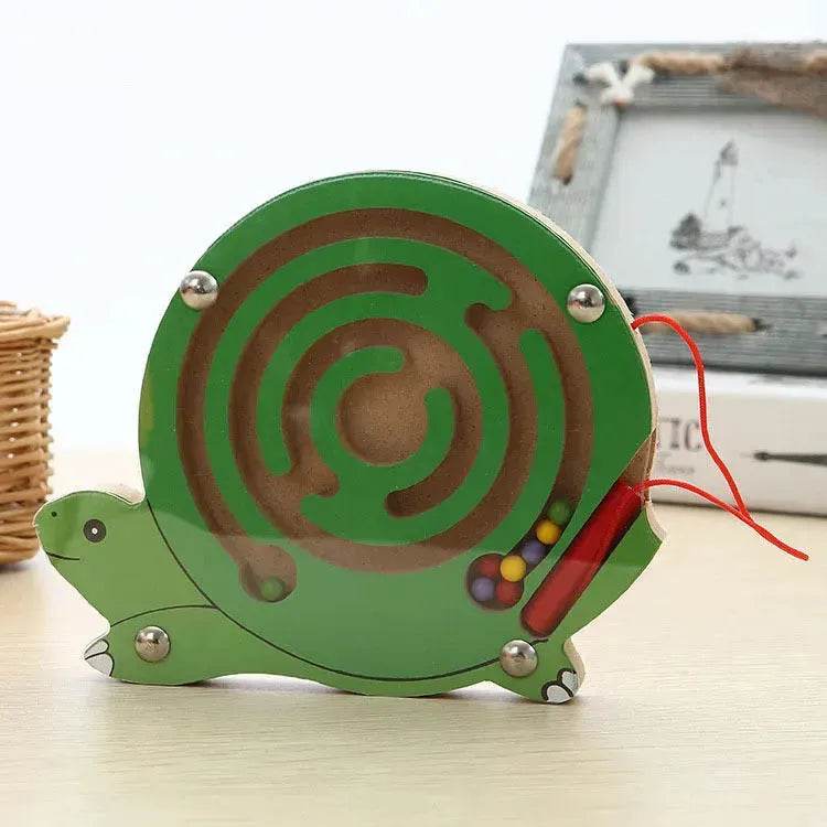 Jouet Labyrinthe Magnétique pour Enfants, Jeu de Puzzle en Bois pour Enfants, Jouet Éducatif Précoce en Bois Casse-tête, Planche à Puzzles Intellectuels