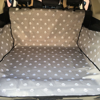 Dog Car Hammock Seat Cover – Waterproof Oxford Pet Travel Mat with Safety Harness