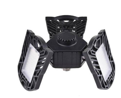 Lampe de garage déformable, lumière de radar, lampe industrielle d'entrepôt, éclairage domestique haute intensité