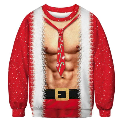 Printed Funny Christmas sweatshirt for couple