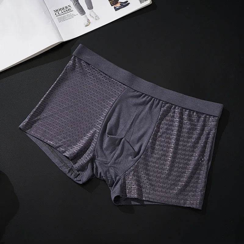 Yachen Silky mesh Breathable boxer briefs underwear men