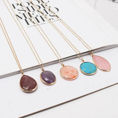 Personalized stone short Dress necklace Unisex