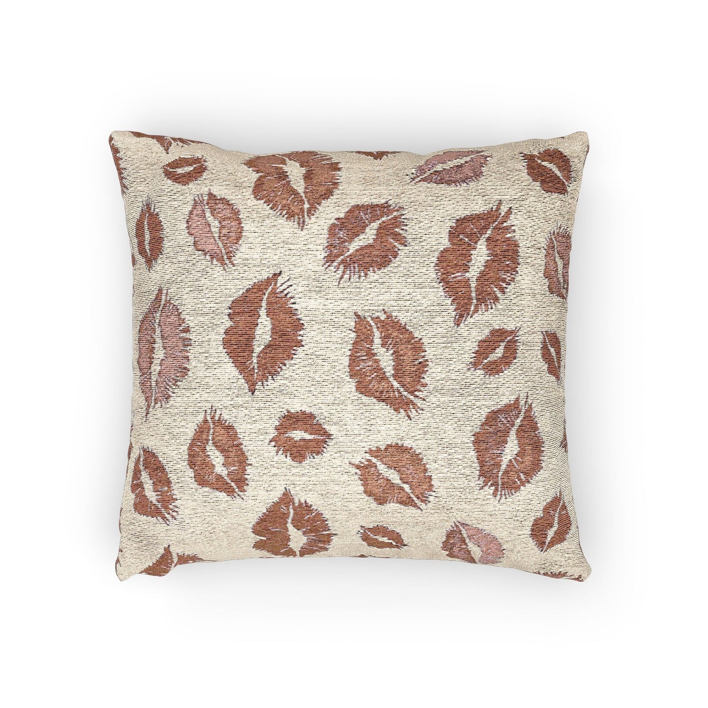 Kiss Pattern Woven Pillow | Decorative Throw Pillow for Home & Outdoor