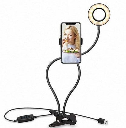 Live Streaming Light - LED Selfie Ring Light for Live Adjustable Makeup Light-8cm Stand