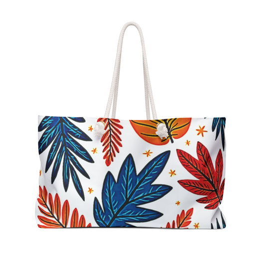 Sac de voyage Colorful Tropical Leaves | Sac de voyage Palm Leaf | Grand sac fourre-tout | Sac de voyage pour maman | sac de cabine pour maman