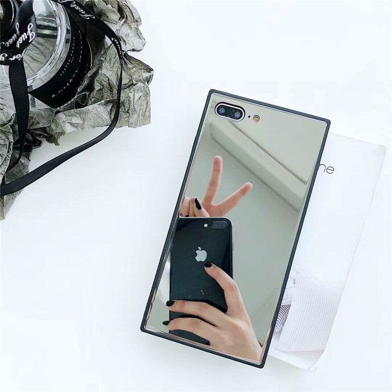 Glass Mirror phone case Women iphone case