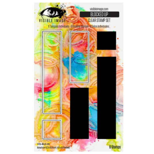 Visible Image Blocked Up 4in x 6in Stamp Set