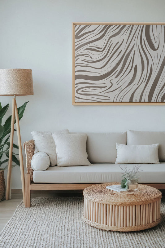 VAGUES SAUVAGES, Giclée sur toile