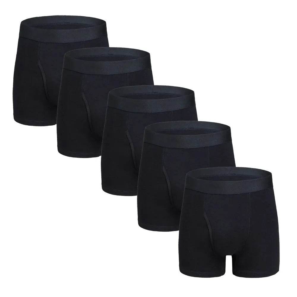 Large Size Men's Cotton Boxer Briefs with pouch Underwear