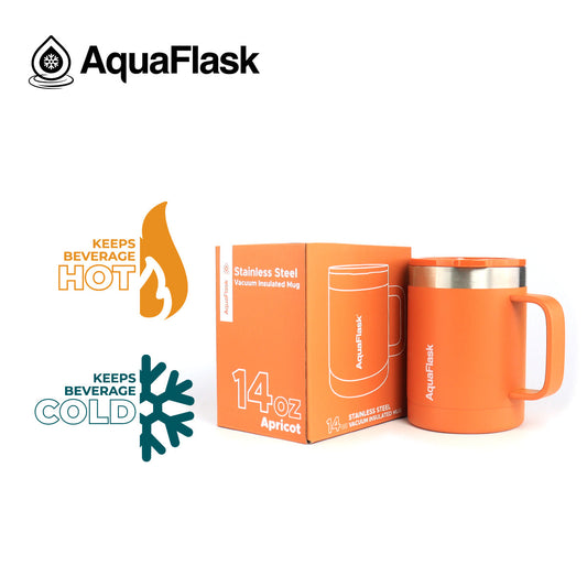 Mug Aquaflask isotherme avec couvercle et anse 415 ml (14 oz)