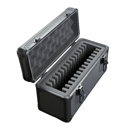 EVORETRO Aluminum Graded Card Storage Case 15-Slot | Black