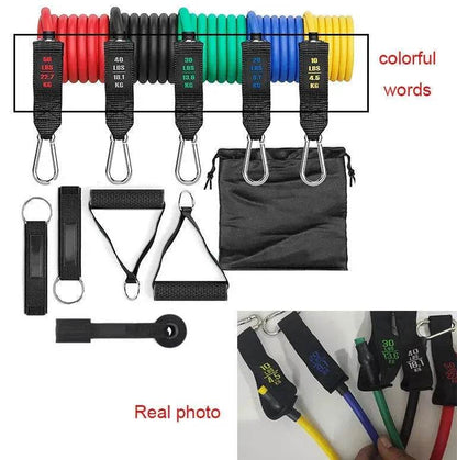 Fitness Rally Elastic Rope Resistance Band set