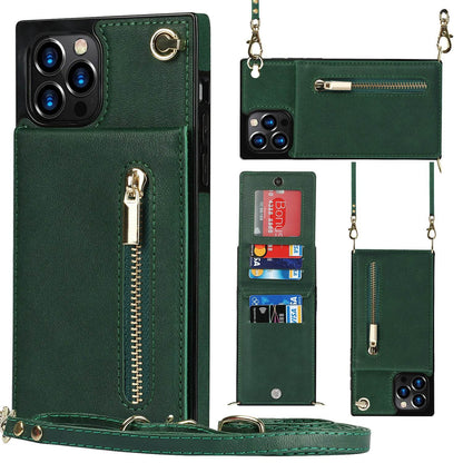 Samsung leather Crossbody Phone Case Card Holder Wallet leather case