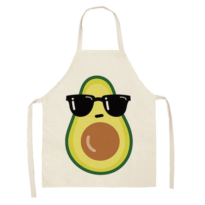 Cotton and linen apron