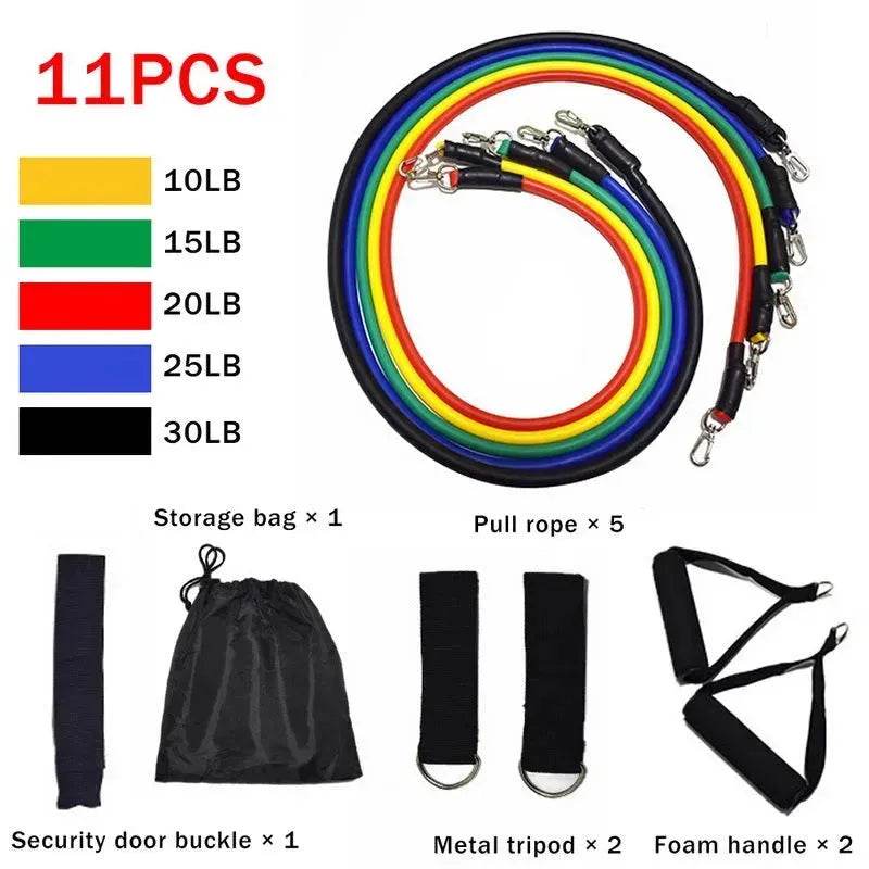 Fitness Rally Elastic Rope Resistance Band set