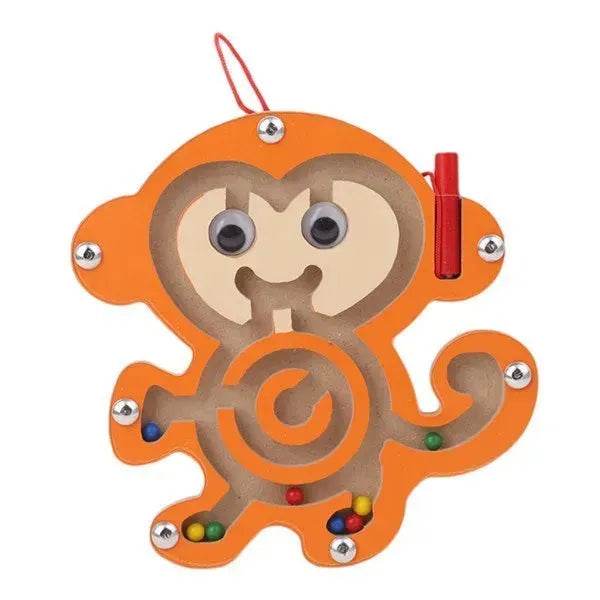 Jouet Labyrinthe Magnétique pour Enfants, Jeu de Puzzle en Bois pour Enfants, Jouet Éducatif Précoce en Bois Casse-tête, Planche à Puzzles Intellectuels