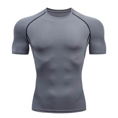 Solid color quick-drying bottoming short sleeve fitness t-shirt top