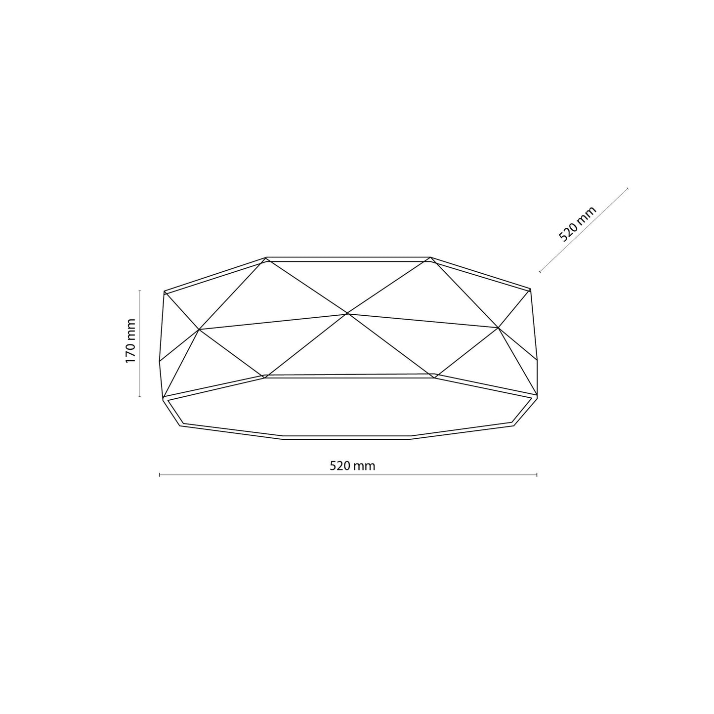 KANTOOR Gray Modern Flush Mount Light   (Clearance)