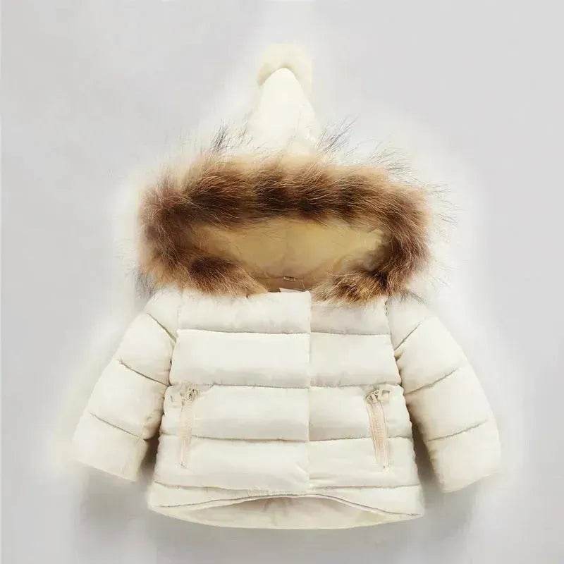 Manteau d'hiver à capuche pour bébé nouveau-né, manteau d'hiver pour tout-petit, parka pour bébé taille 5T, veste en fausse fourrure