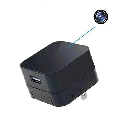 Night vision spy camera wall charger