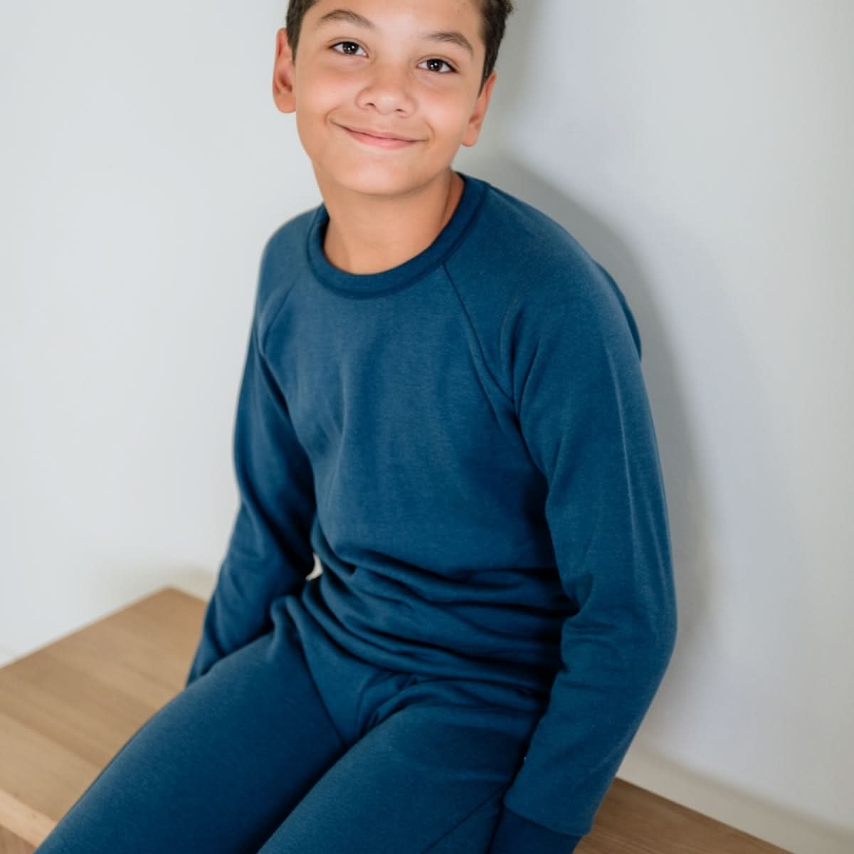 Youth Bamboo Fleece Raglan Pullover | Sage