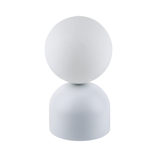 Lampe de table Miki Modern en verre globe pour table de chevet de chambre, salon et éclairage d'ambiance