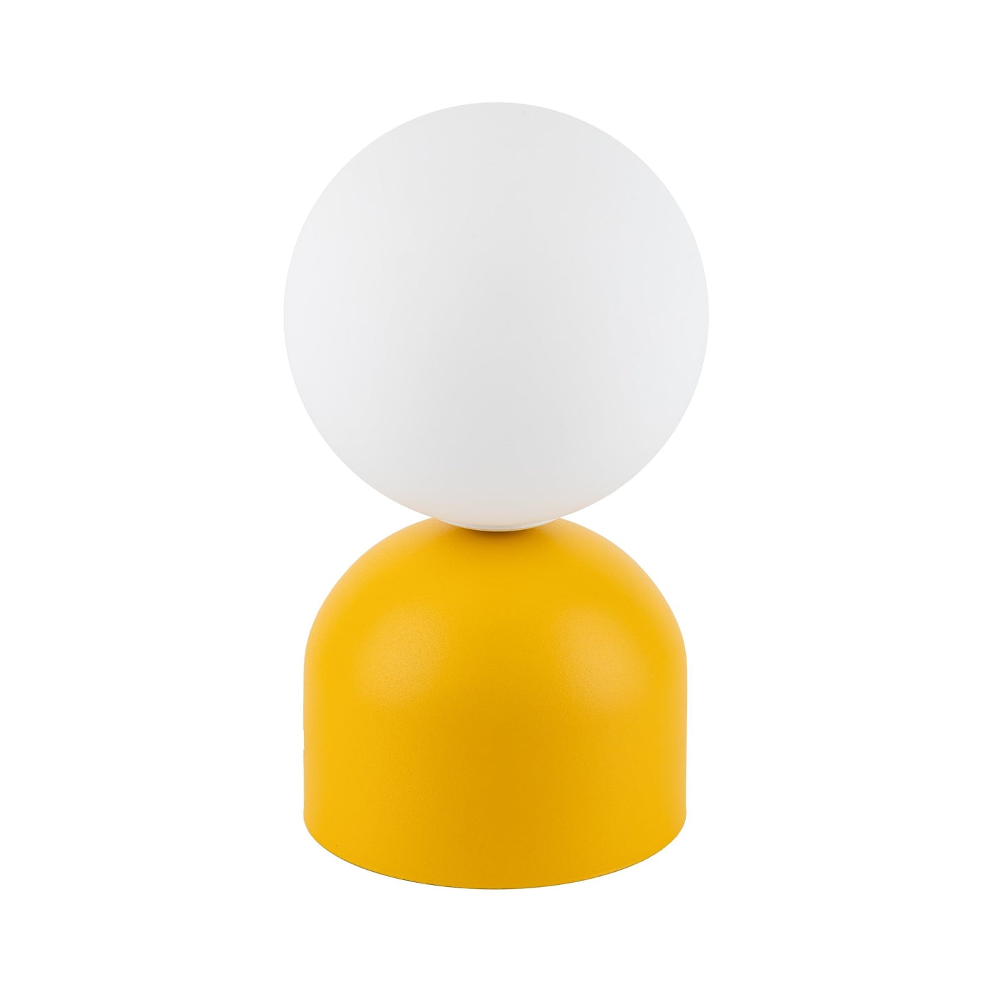 Miki Modern Glass Globe Table Lamp for Bedroom Nightstand, Living Room & Ambient Accent Lighting