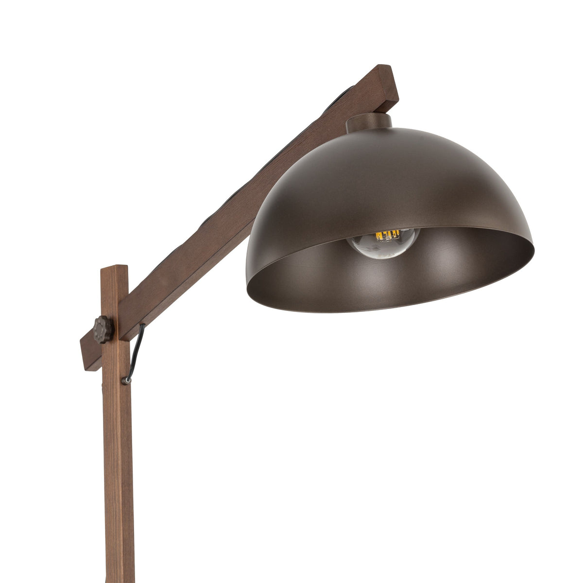 Oslo Brown Scandinavian Minimalist Floor Lamp for Living Room, Bedroom & Modern Interior Lighting